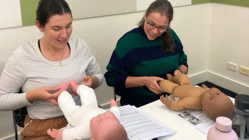 Practical face-to-face infant massage training course on the Gold Coast