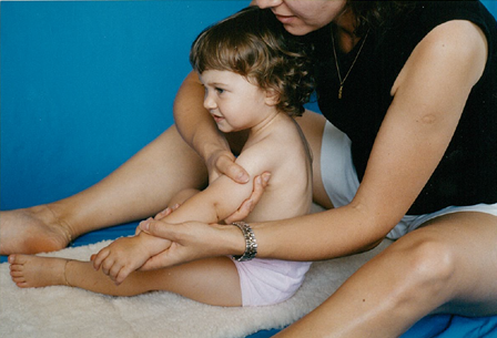 Relaxing arm massage for toddlers